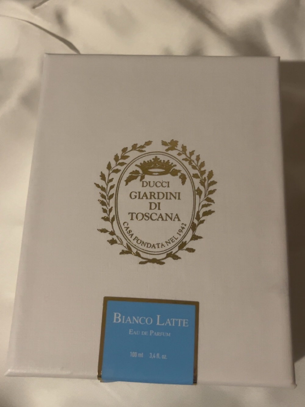 DUCCI Giardini di Toscana Bianco Latte Eau de Parfum - White & Gold Box